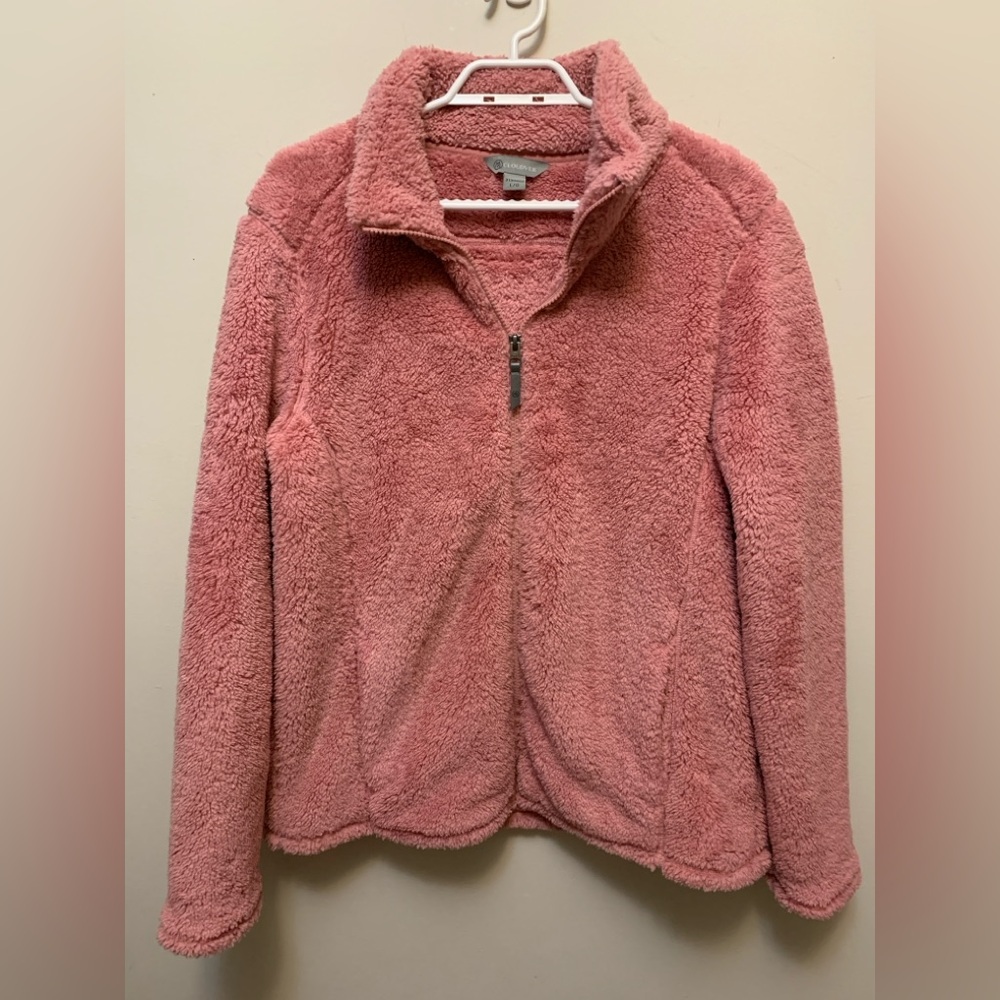 CLOUDVEIL Cozy Pink Sherpa Fleece Full Zip Up Jacket